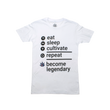 Load image into Gallery viewer, RAB Become Legendary T-Shirt - White