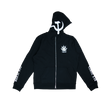 Load image into Gallery viewer, Vicious Cat Full Zip Hoodie- Black