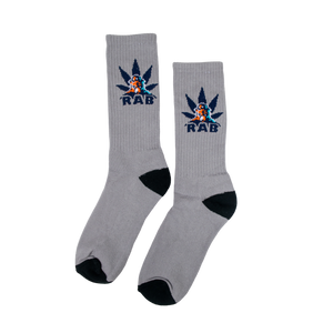 RAB Logo Socks - Grey/Blue