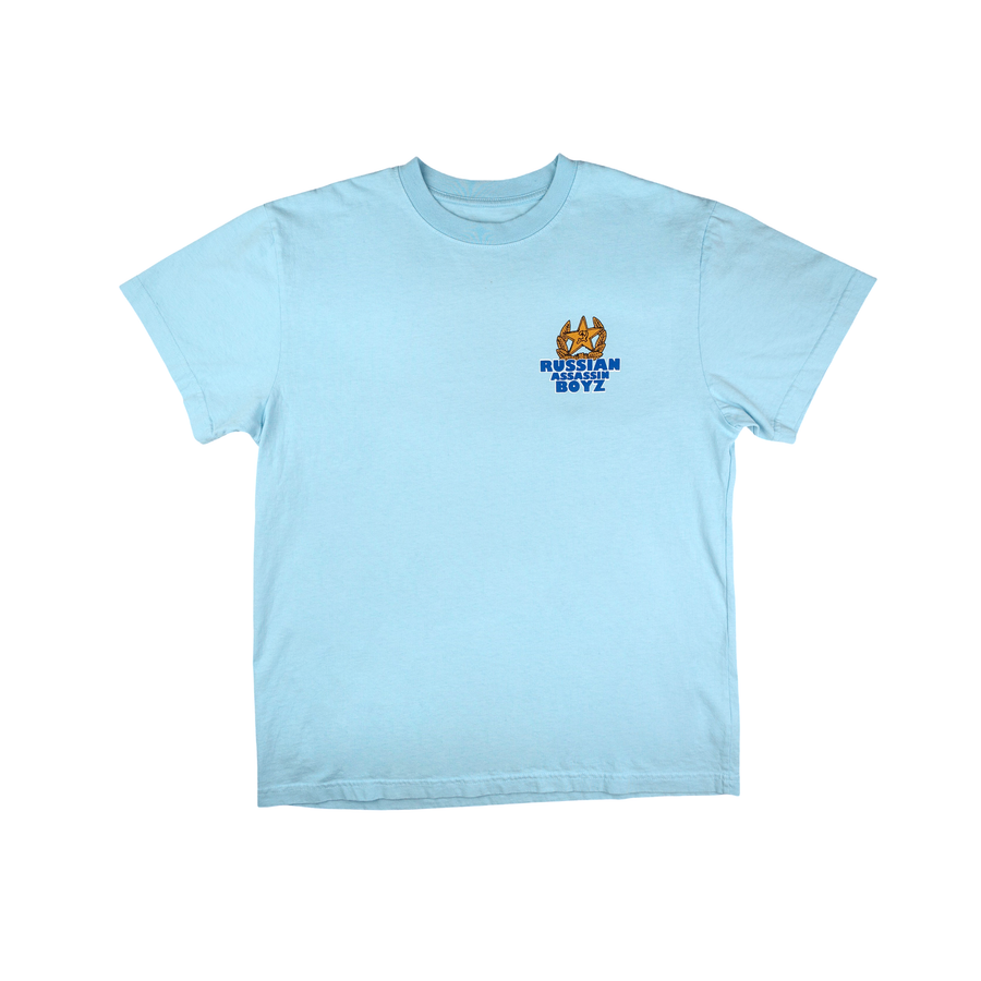 Russian General Bear T-Shirt - Blue