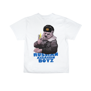 General Russian Bear T-Shirt- White